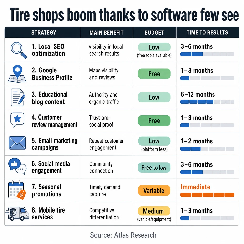 Infographic: Tire shops boom thanks to software few see